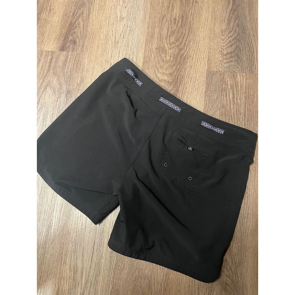 Prana Silvana Black Board Shorts Quick Dry Hiking Swim Outdoors M